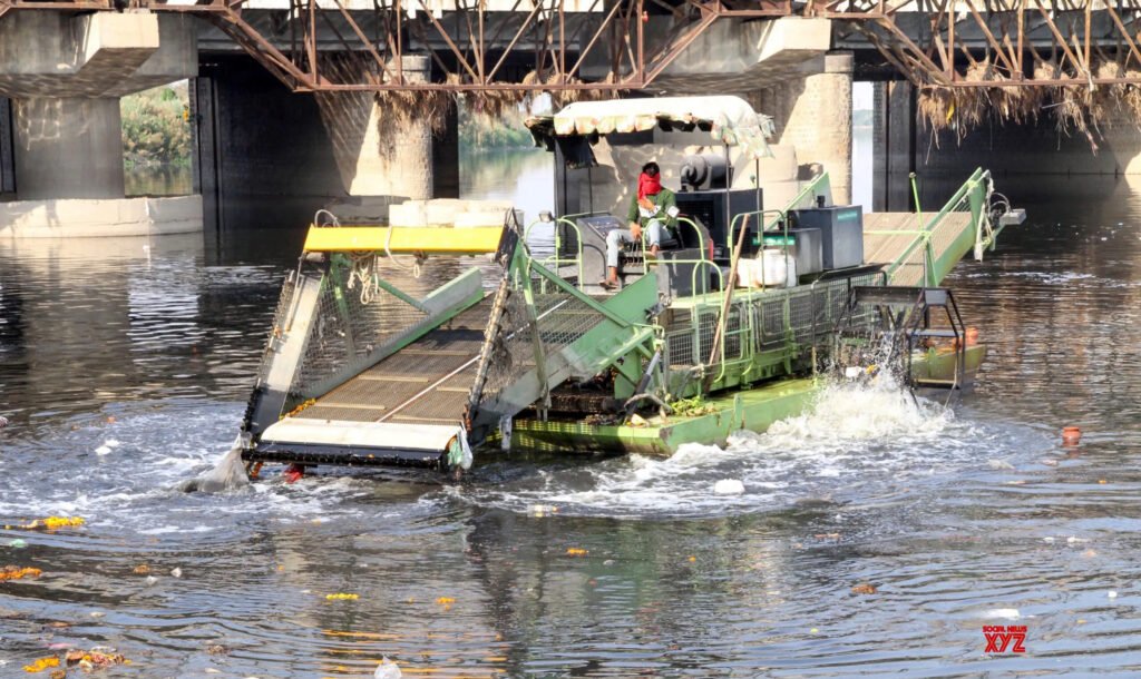 Yamuna Cleaning Work in Progress